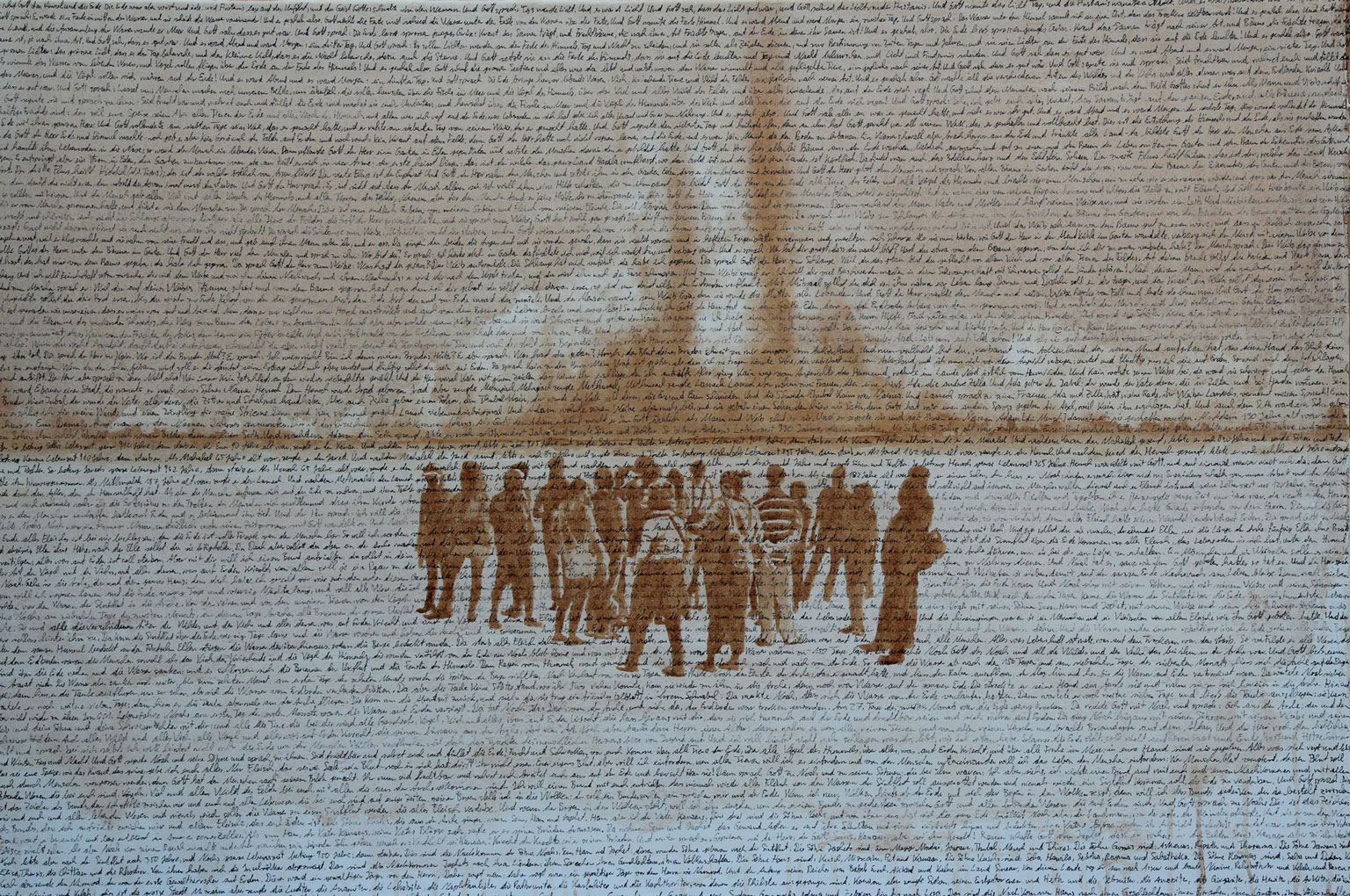 Und Gott sprach I, 2016, Acryl auf Leinwand, 80 x 120 cm