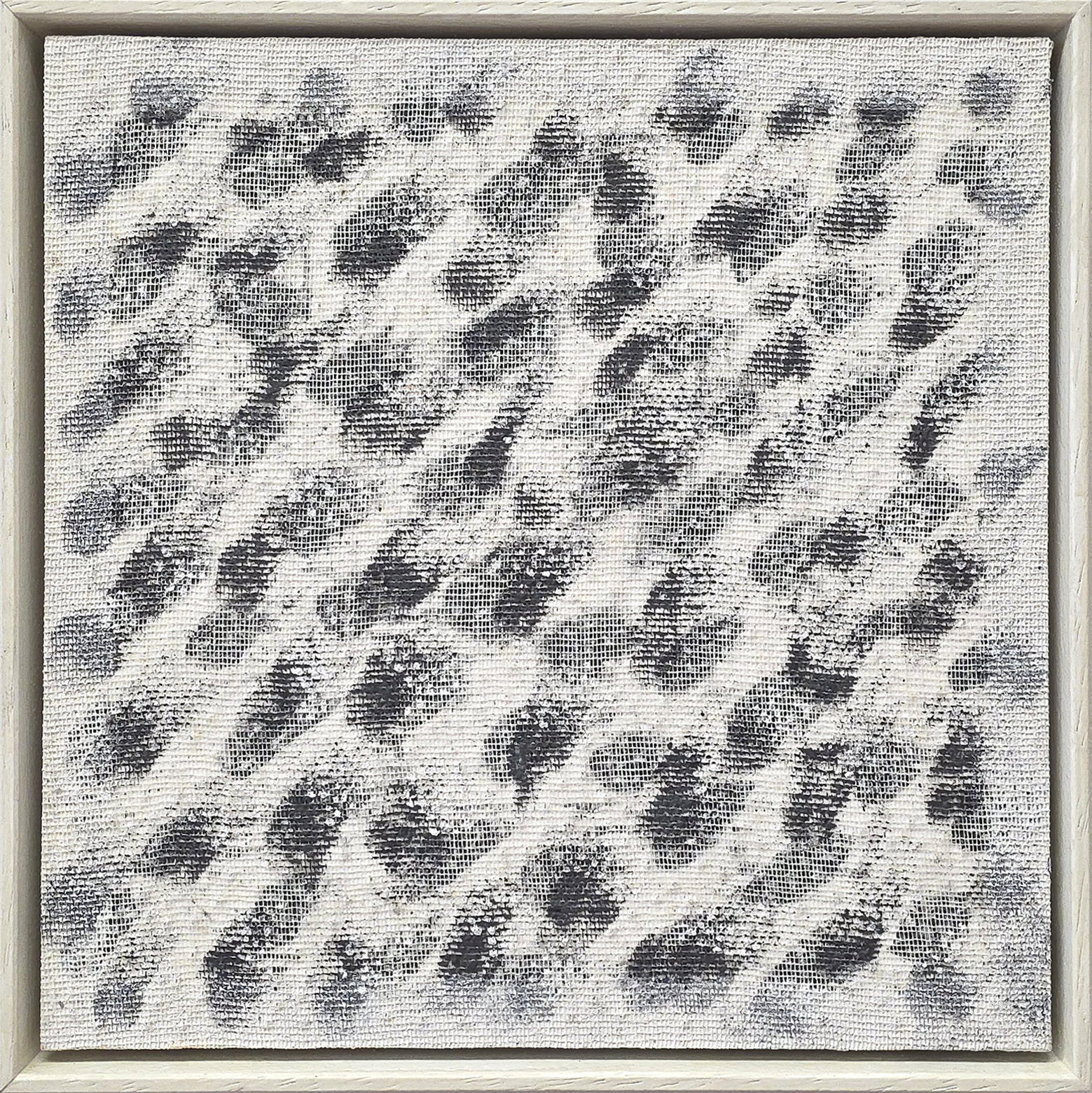 JG04, mixed media on aluminium, 20 x 20 cm