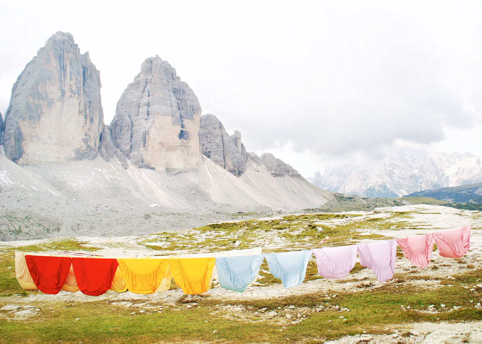 Action Painting in the Dolomites 1, 2010, C-Print, Ed 3+ 1AP, 50 x 70 cm