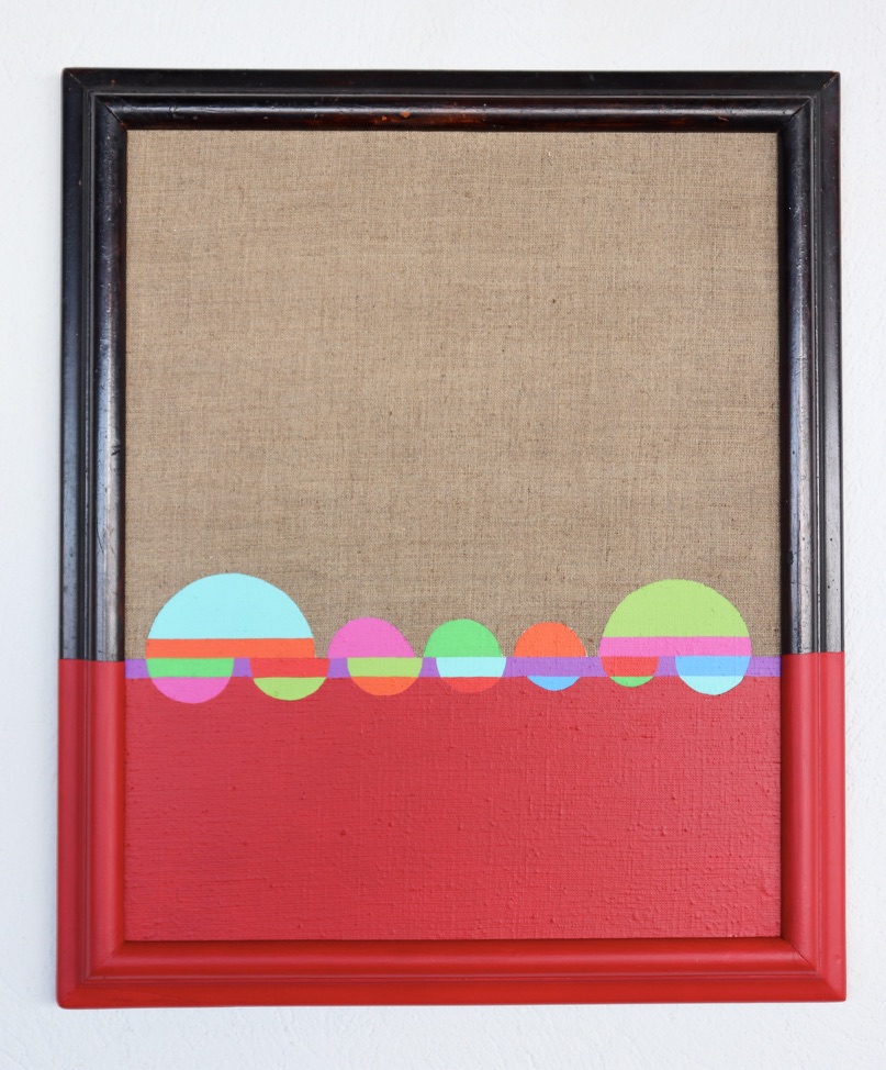 Impar, 2022, Acryl auf Leinen, 49,5 x 41,5 cm