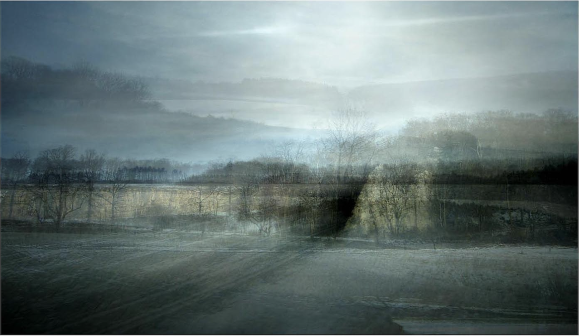 Landschaft um Obermarchtal mit Steinbruch, 2006, 110 x 189 cm